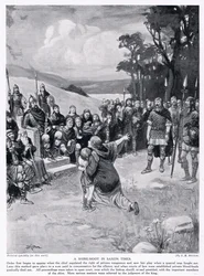 The Shire Moot in Saxon Times